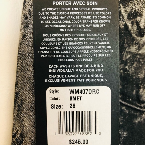 Hudson black and metallic jeans (26) - Picture 8 of 8